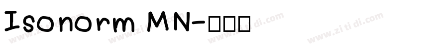 Isonorm MN字体转换